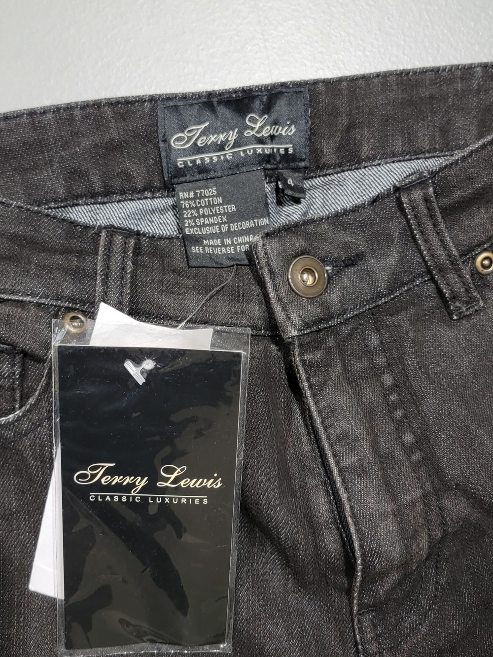 Terry Lewis Classic Luxuries Men’s Bootcut Jeans in Charcoal